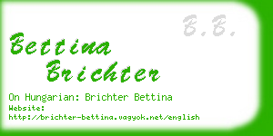 bettina brichter business card